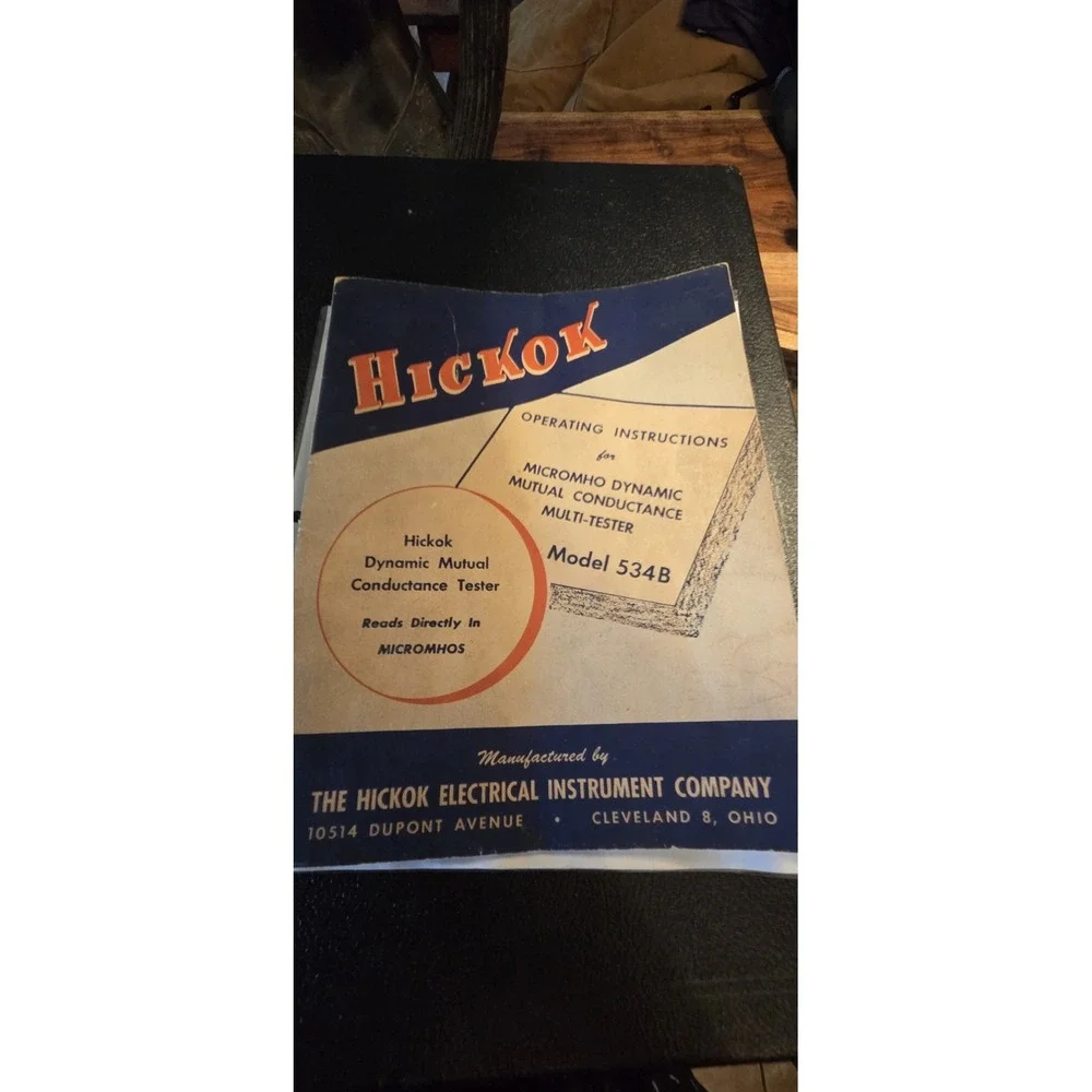 Hickok 534B Dynamic Mutual Conductance Tube Tester, Analyzer, UNIT WORKS